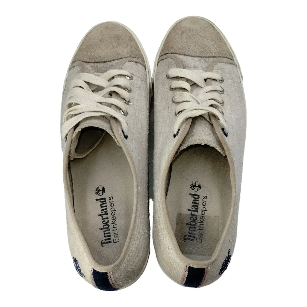 Timberland Earth Keepers Men's Sneakers Beige Tan Khaki Shoes Size 9‎